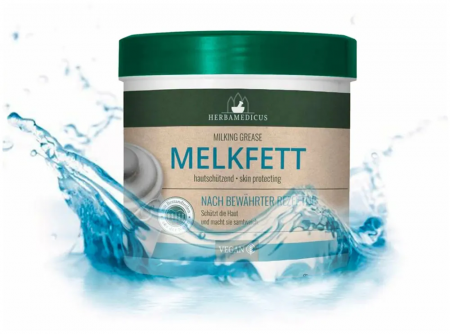 Бальзам с молочным жиром для ухода за сухой кожей Herbamedicus Melkfett (Германия) 250 мл.