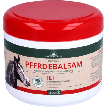 Согревающая спортивная мазь-бальзам Herbamedicus Pferdebalsam HOT (Германия) 500 мл