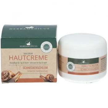 Крем для кожи с муцином (слизью) улитки Herbamedicus Hautcreme Schneckenschleim (Германия) 50 мл.
